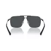 Armani Exchange Herren eckige Sonnenbrille AX2050S609980 Mattschwarz/Dunkelgrau 60mm