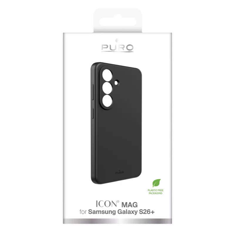 SBS Mobile Icon Hülle für Samsung Galaxy S26+ – Schwarze Silikon-Rückseitenabdeckung PUSGS26PICONBLK