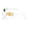 Versace VE4479U31487 Damen Cat-Eye-Sonnenbrille, schwarzes Gestell, graue Gläser, 52mm