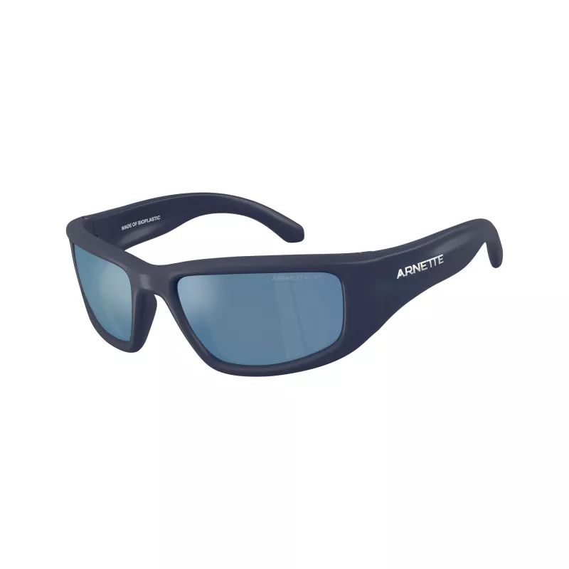 Arnette AN4358 275922 Herren-Rechteck-Sonnenbrille, mattschwarzes Gestell, graue Gläser, 58mm