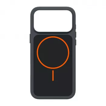 SBS D3O Core Hülle für iPhone 18 Pro Max / 17 Pro Max, MagSafe-kompatibel, Schwarz-Orange