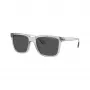 Armani Exchange Herren Rechteckige Sonnenbrille AX4112SU82398 Schwarz/Grau 55-19-145