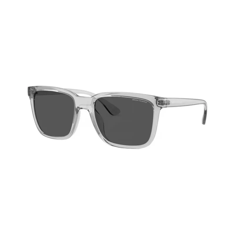 Armani Exchange Herren Rechteckige Sonnenbrille AX4112SU82398 Schwarz/Grau 55-19-145