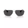 BURBERRY Herren BE3164 Piloten-Sonnenbrille, Gunmetal Rahmen, Dunkelgraue Gläser, 62mm BE3164-100587