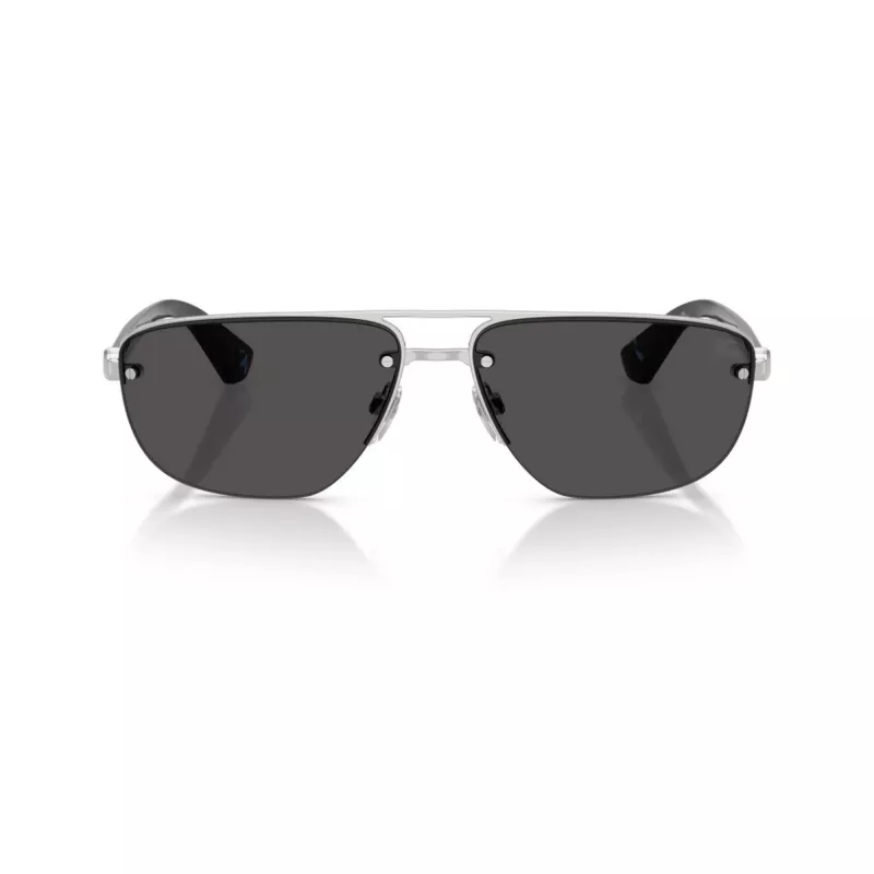 BURBERRY Herren BE3164 Piloten-Sonnenbrille, Gunmetal Rahmen, Dunkelgraue Gläser, 62mm BE3164-100587