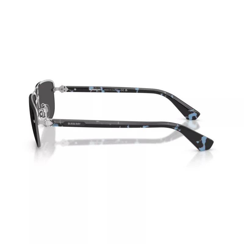 BURBERRY Herren BE3164 Piloten-Sonnenbrille, Gunmetal Rahmen, Dunkelgraue Gläser, 62mm BE3164-100587