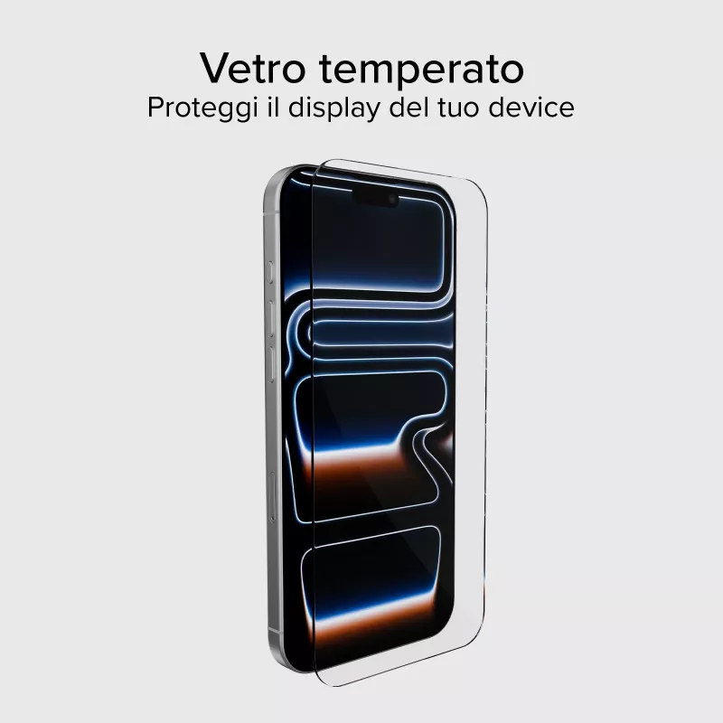 SBS MOBILE Displayschutzfolie aus gehärtetem Glas für Apple iPhone 17 Pro Max / 16 Max (TESCRGLIP1769)