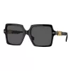 Versace VE4441 GB1-87 Damen-Sonnenbrille, eckig, Schwarz/Grau, 55mm