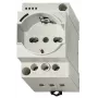 Finder 7U.00.8.230.0000 DIN-Schienen-Schuko-Steckdose, 230 V AC, 16 A, Grau RAL 7035