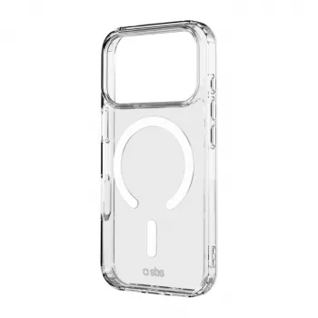 SBS Light Mag Cover Hülle für iPhone 18 Pro Max / 17 Pro Max, MagSafe-kompatibel, Transparent