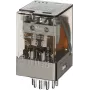 Finder 60.13.8.024.0 Industrielles Relais mit LED, 3 CO, 24V AC, 10A, Steckbar 601380240050