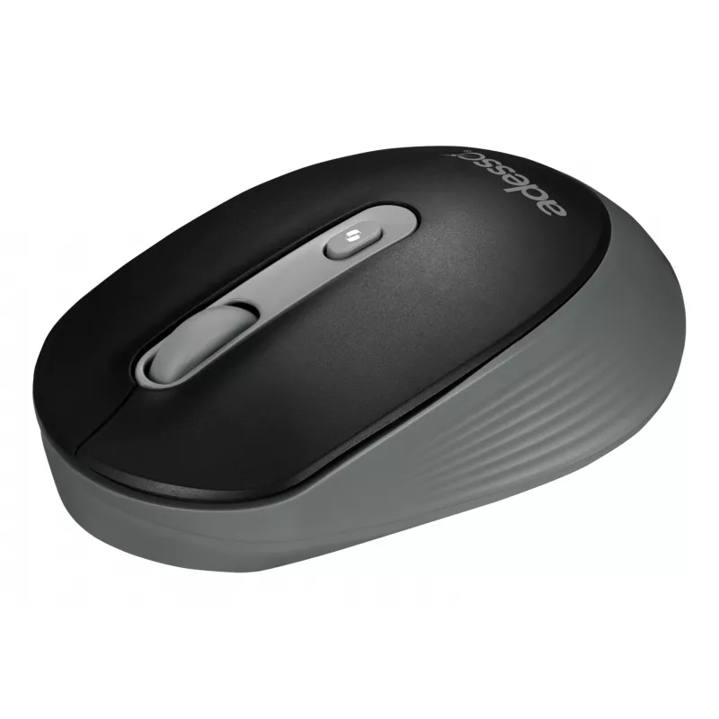 Adesso iMouse A30B Kabellose optische Maus Schwarz-Grau 4 Tasten 1200 DPI