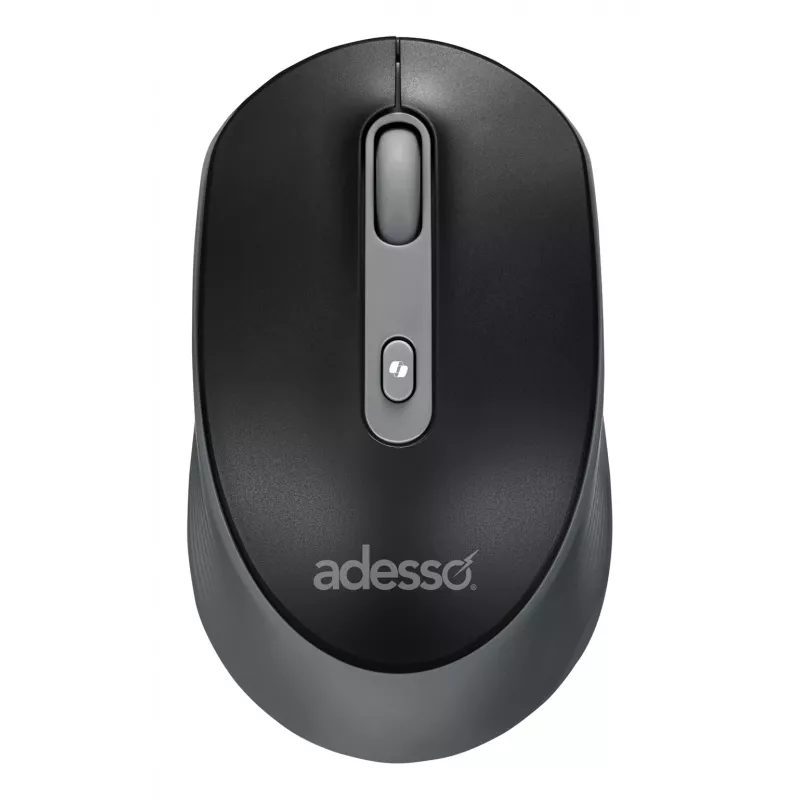 Adesso iMouse A30B Kabellose optische Maus Schwarz-Grau 4 Tasten 1200 DPI