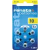 Renata ZA10 Zink-Luft PR70 Hörgerätebatterie 105 mAh 1,4 V 6er-Pack ZA10.DP6 0HG