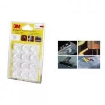 3M Bumpon Schutzpuffer SJ5309BL Transparent Rund 22,3 mm Durchmesser, 10,1 mm Höhe, Selbstklebend