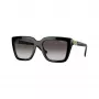 Vogue VO5575SBW448G Damen-Sonnenbrille, quadratisches Acetatgestell, Schwarz, Graue Gradientgläser, 55mm