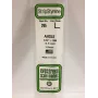 Evergreen Polystyrol-L-Profil 350 x 4 x 4 mm, 3 Stück, Weiß