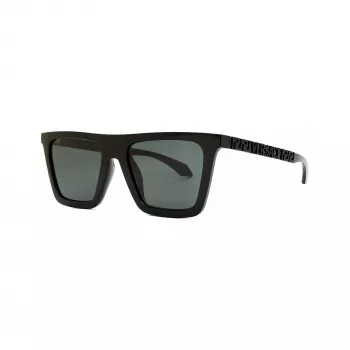 Versace VE4468UGB187 Damen Cat-Eye-Sonnenbrille, schwarzes Gestell, dunkelgraue Gläser, 53-19-140 mm