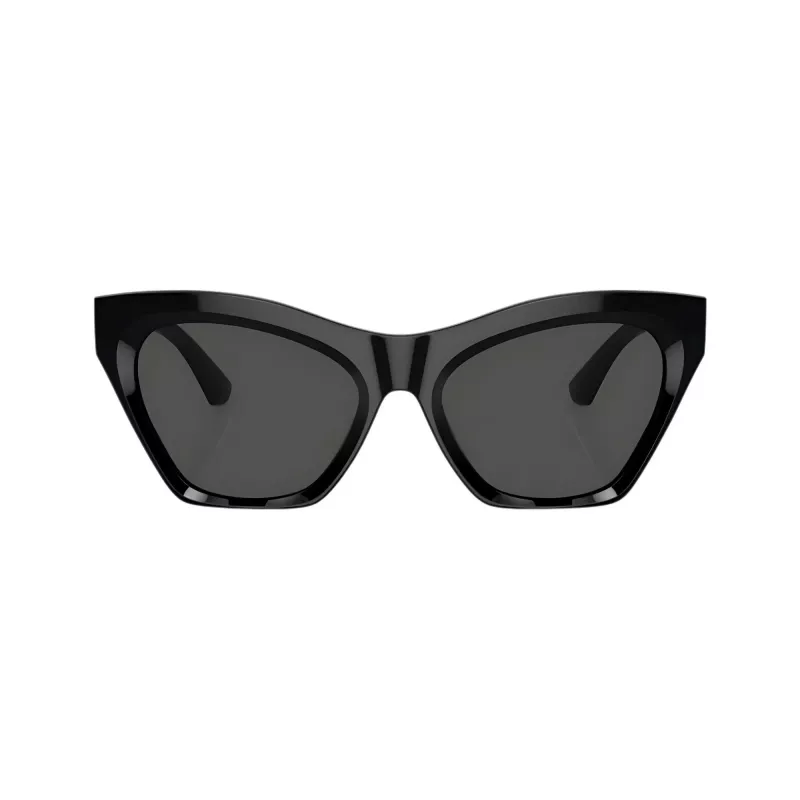 Burberry BE4420U300187 Damen-Sonnenbrille, quadratisch, schwarzes Gestell, dunkelgraue Gläser, 55mm