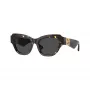 Burberry BE4423F411187 Damen-Sonnenbrille, quadratisch, schwarzes Gestell, graue Gläser, 52mm