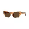 Burberry BE4441U414673 Damen-Sonnenbrille, eckig, Havana, mit braunen Gradient-Gläsern 52/19/140 mm
