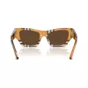 Burberry BE4441U414673 Damen-Sonnenbrille, eckig, Havana, mit braunen Gradient-Gläsern 52/19/140 mm