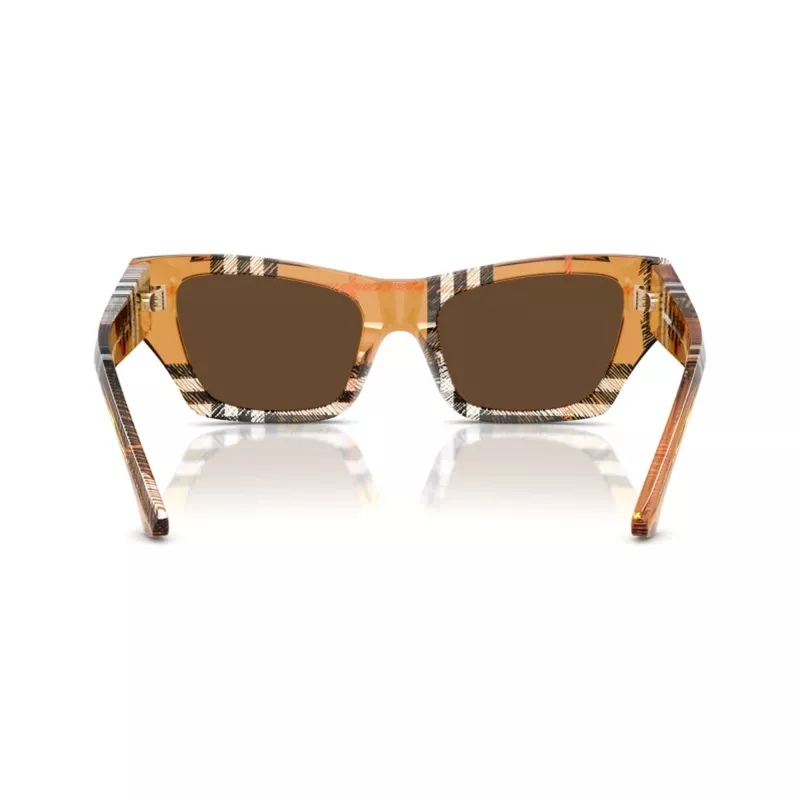 Burberry BE4441U414673 Damen-Sonnenbrille, eckig, Havana, mit braunen Gradient-Gläsern 52/19/140 mm
