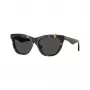 Burberry BE4435F412187 Damen eckige Sonnenbrille, Havana/Dunkelgrau, 53mm