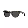 Burberry BE4435F412187 Damen eckige Sonnenbrille, Havana/Dunkelgrau, 53mm