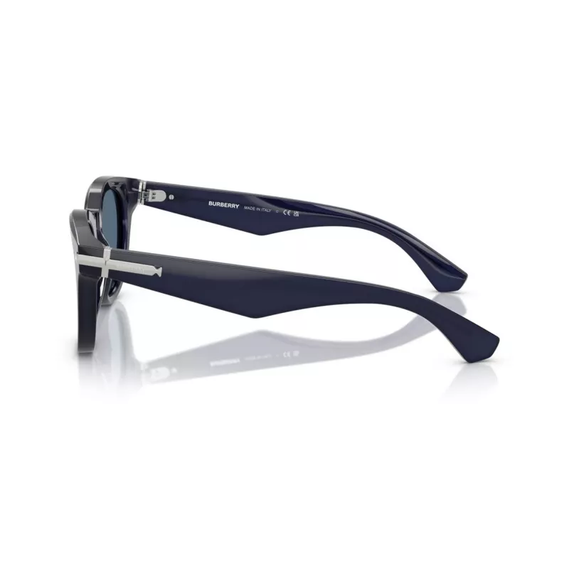 Burberry BE4439-412080 Herren-Sonnenbrille, quadratisch, Acetat, Havana/Dunkelgrau, 51mm