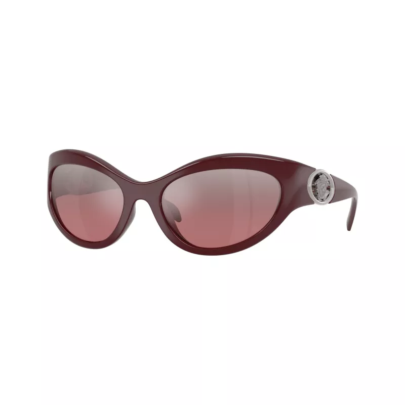 Versace VE4485-54877E Damen Cat-Eye-Sonnenbrille, Havana-Rahmen, dunkelbraune Gradient-Gläser, 59mm