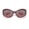 Versace VE4485-54877E Damen Cat-Eye-Sonnenbrille, Havana-Rahmen, dunkelbraune Gradient-Gläser, 59mm