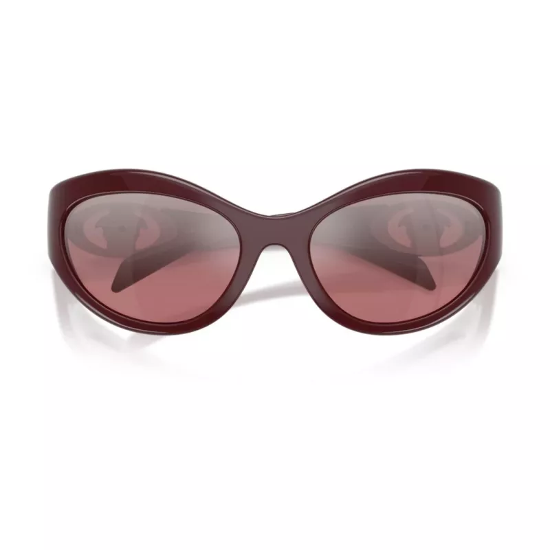 Versace VE4485-54877E Damen Cat-Eye-Sonnenbrille, Havana-Rahmen, dunkelbraune Gradient-Gläser, 59mm