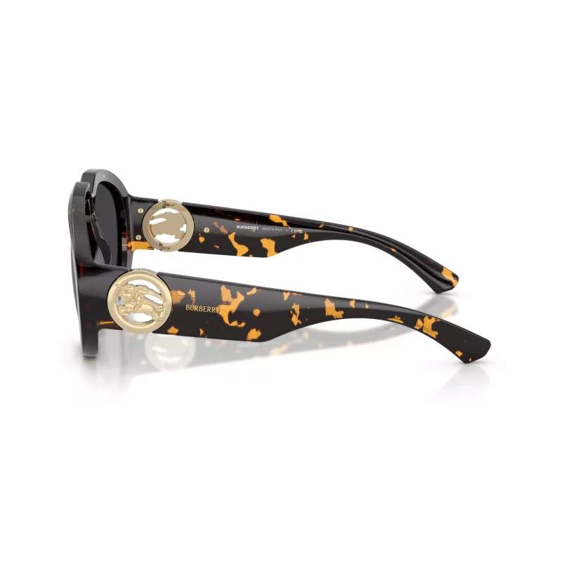 Burberry BE4479U Damen Cat-Eye-Sonnenbrille, Light Havana Rahmen, Graue Gradient Gläser, 58mm BE4479U41066G