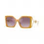 Versace VE4502U55376X Damen Cat-Eye-Sonnenbrille, Transparent Rosa Rahmen, Dunkelgraue Gläser, 58/16/130 mm