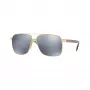 Versace VE2174-1002Z3 Herren Pilot Sonnenbrille, Schwarzes Gestell, Graue Verspiegelte Gläser, 59/13/145 mm