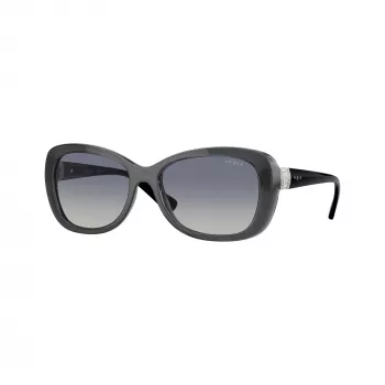 Vogue VO2943SB31324 Damen Cat-Eye-Sonnenbrille, Transparent Rosa Rahmen, Rosa Verspiegelte Gläser, 55mm
