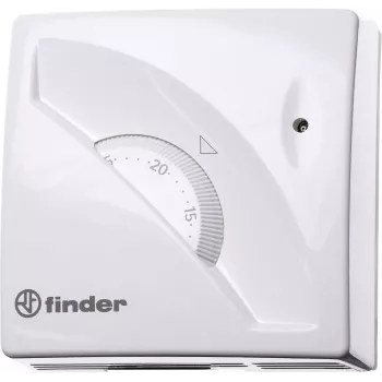 Finder 1T010 Aufputz-Raumthermostat, 7 bis 30 °C, Weiß