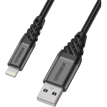 OtterBox Premium Lightning auf USB-A Kabel 1m Schwarz 78-52643