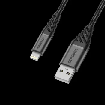 OtterBox Premium Lightning auf USB-A Kabel 1m Schwarz 78-52643