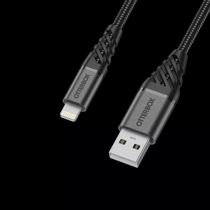 OtterBox Premium Lightning auf USB-A Kabel 1m Schwarz 78-52643
