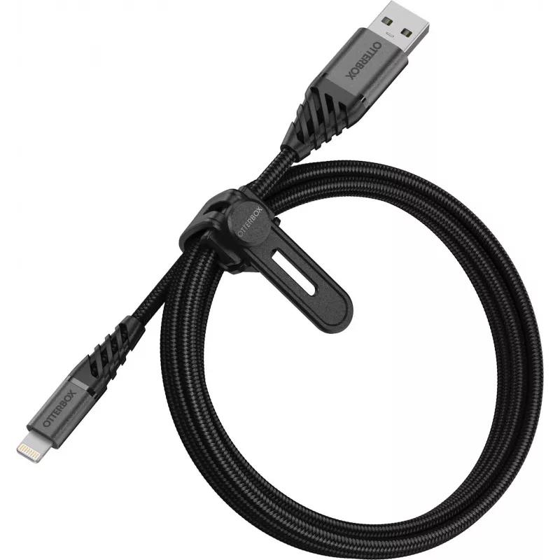 OtterBox Premium Lightning auf USB-A Kabel 1m Schwarz 78-52643