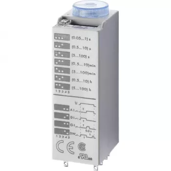 Finder 85.04.0.125.0000 Multifunktions-Zeitrelais, 125V AC/DC, 0,05s-360000s, 4 Wechsler
