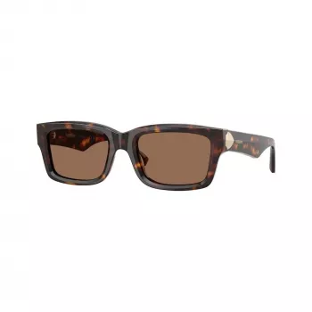 Burberry BE4443-300273 Damen Cat-Eye-Sonnenbrille, Havana-Rahmen, Braune Gradient-Gläser, 55mm