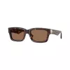 Burberry BE4443-300273 Damen Cat-Eye-Sonnenbrille, Havana-Rahmen, Braune Gradient-Gläser, 55mm
