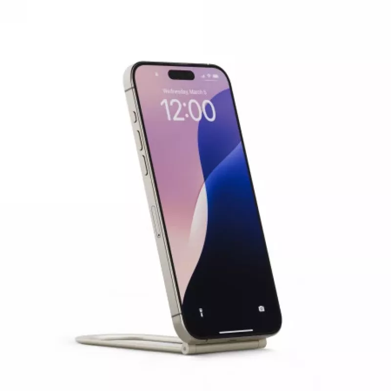 Twelve South Curve Nano – Verstellbarer magnetischer Ständer aus Aluminium für iPhone (Dune)
