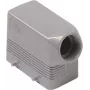 ILME MHO10.20 Seiteneingang Haube Gehäuse Größe 57.27 Druckguss Aluminium Grau 4-Schrauben-Verriegelung M20