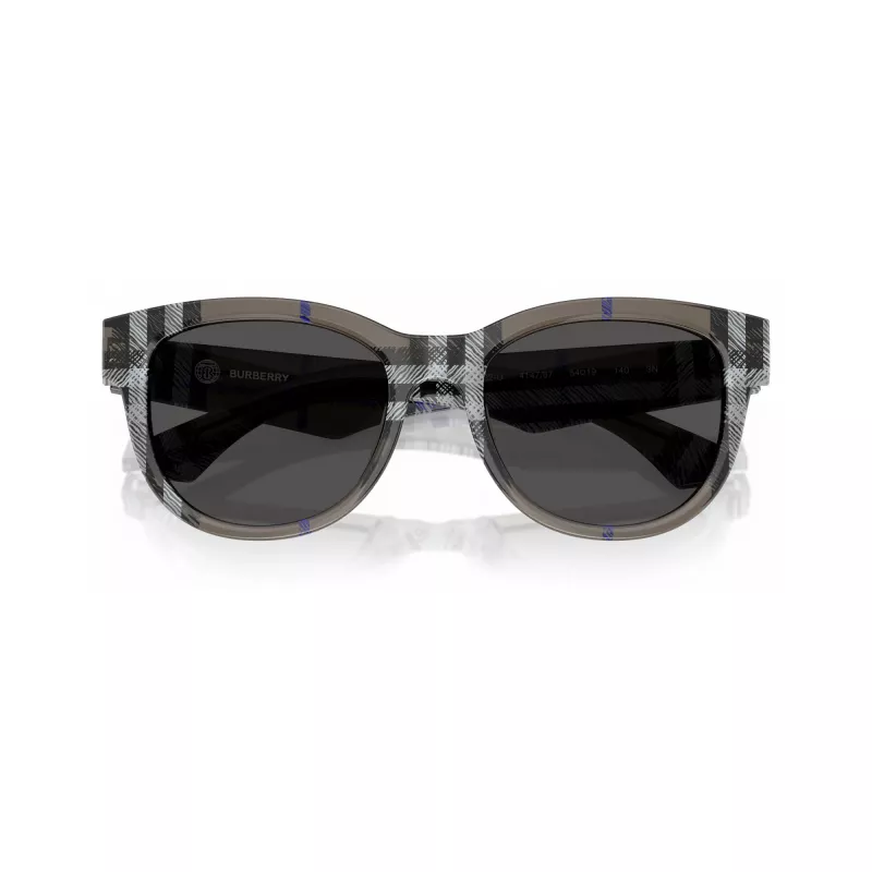 Burberry BE4432U414787 Damen-Sonnenbrille, Eckig, Dark Havana/Dark Grey, 54/19/140 mm
