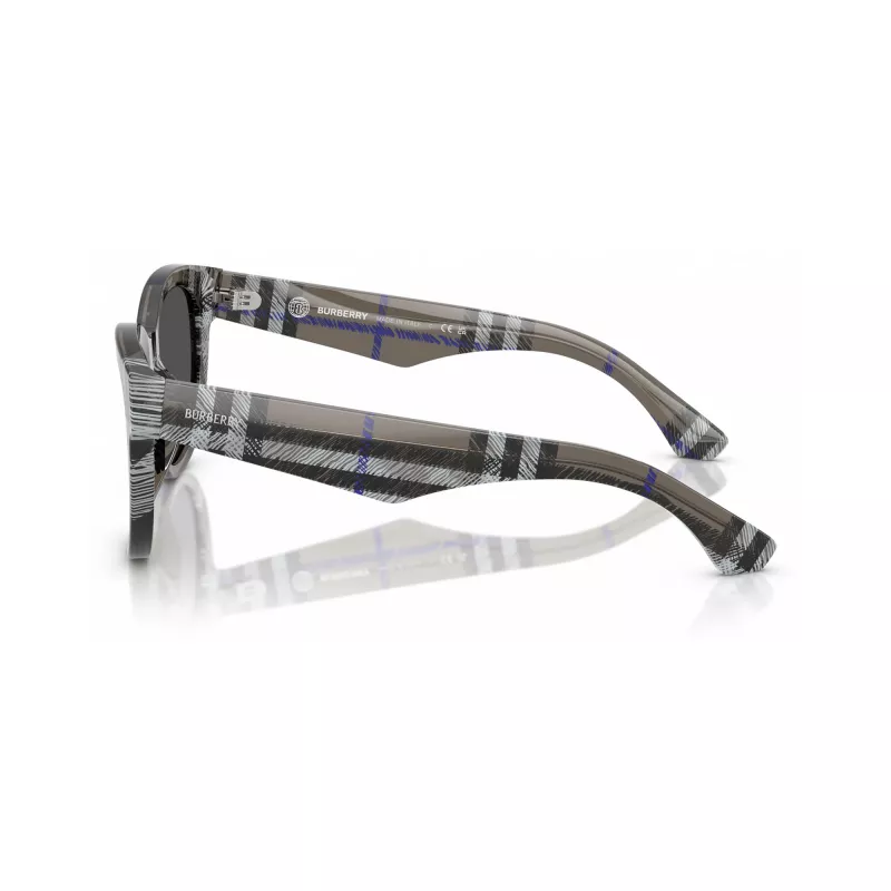 Burberry BE4432U414787 Damen-Sonnenbrille, Eckig, Dark Havana/Dark Grey, 54/19/140 mm