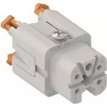 ILME CKSHF04 Buchseneinsatz 4P+PE Silber SQUICH 10A 400V Größe 21.21